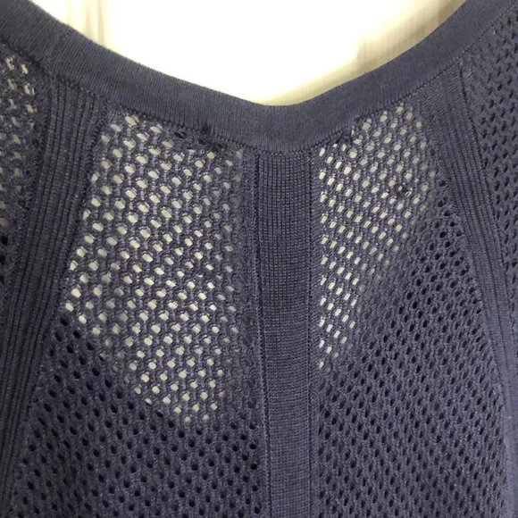 RAG & BONE mesh navy blue scoop neck short sleeve net shirt size SMALL - Picture 11 of 12